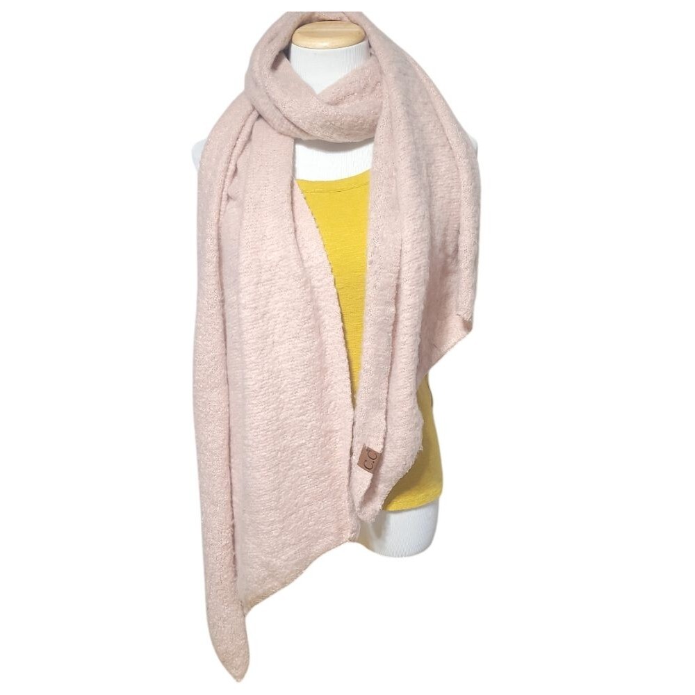 C.C Women Exclusive Bias Cut Knit Scarf with Whipstitched Edging